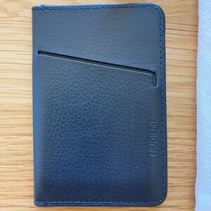 Nudient magnetic wallet holder midwinter blue leather